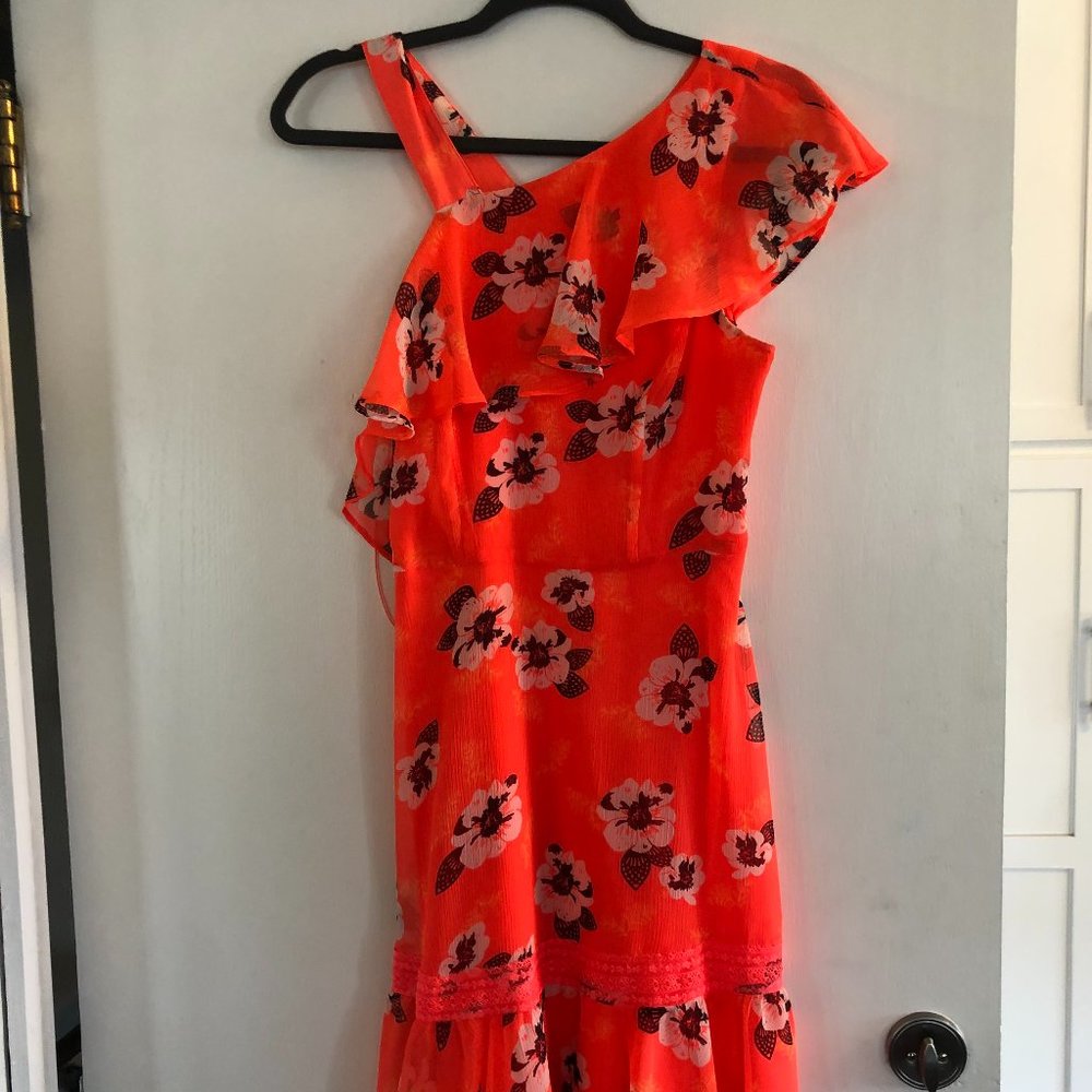 Size 4 - Express Orange Floral Dress